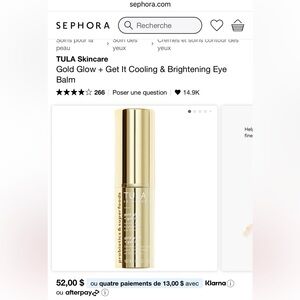 Tula Gold Glow Primer